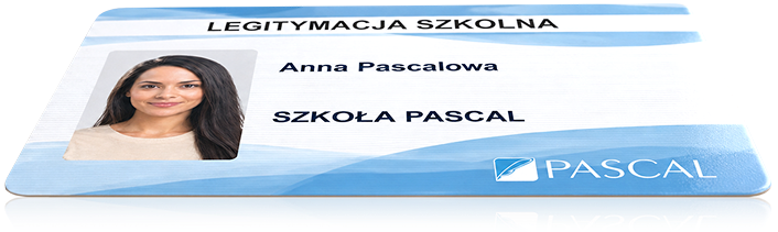 Legitymacja szkolna Szkoły Pascal