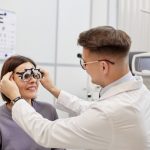 Optician Fitting Glasses